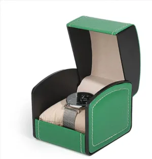 Leather Jewelry Decor Case Arc Shape Watch Box Organizer Jewelry Storage Box Watch Box Watch Winder DNCG Watch Case Watch Roll Vintage stench Faux 