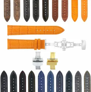 Leather Watch Band Strap With Clasp gin necessity invasion endocrinology Compatible With Baume Mercier Classima Clifton Et Mercier Ewatchparts 17-24mm 