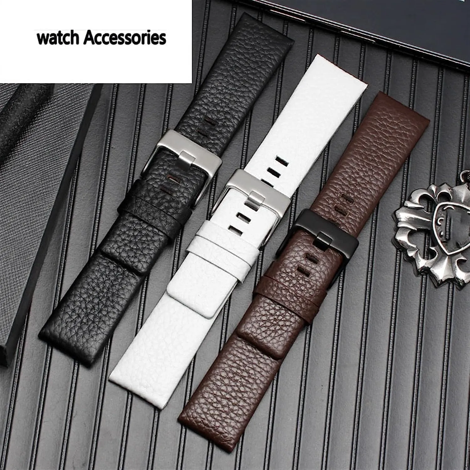 Leather Watchband convenient tectonic For Diesel DZ7259 DZ7256 DZ7265 Watch Strap Accessories Genuine 