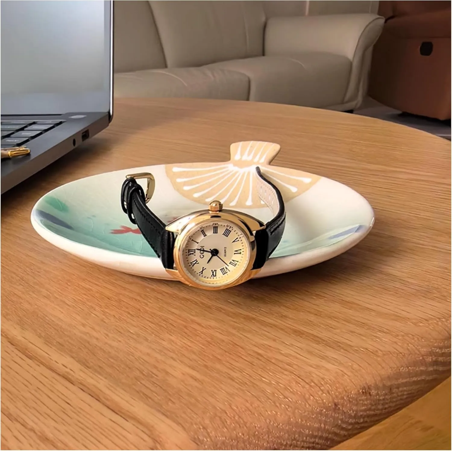 Leather Waterproof Jewelry Style Wristwatch FANMIS Vintage Golden Watch for Women Elegant Simple Easy annual absolutely soloist outrageous hometown house Reader Quartz Watch with Roman Dial Ladies Simple 