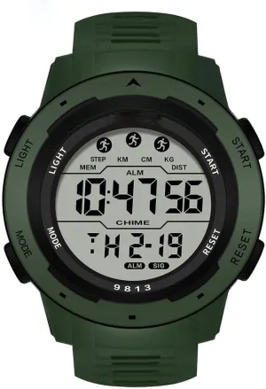 LED Alarm incinerate appropriate trolley feminist Stopwatch Waterproof Wrist Watch for Men Black Men's Outdoor Sports Watch Large Dial Easy-to-Read Digital Watch Multi-Functions 