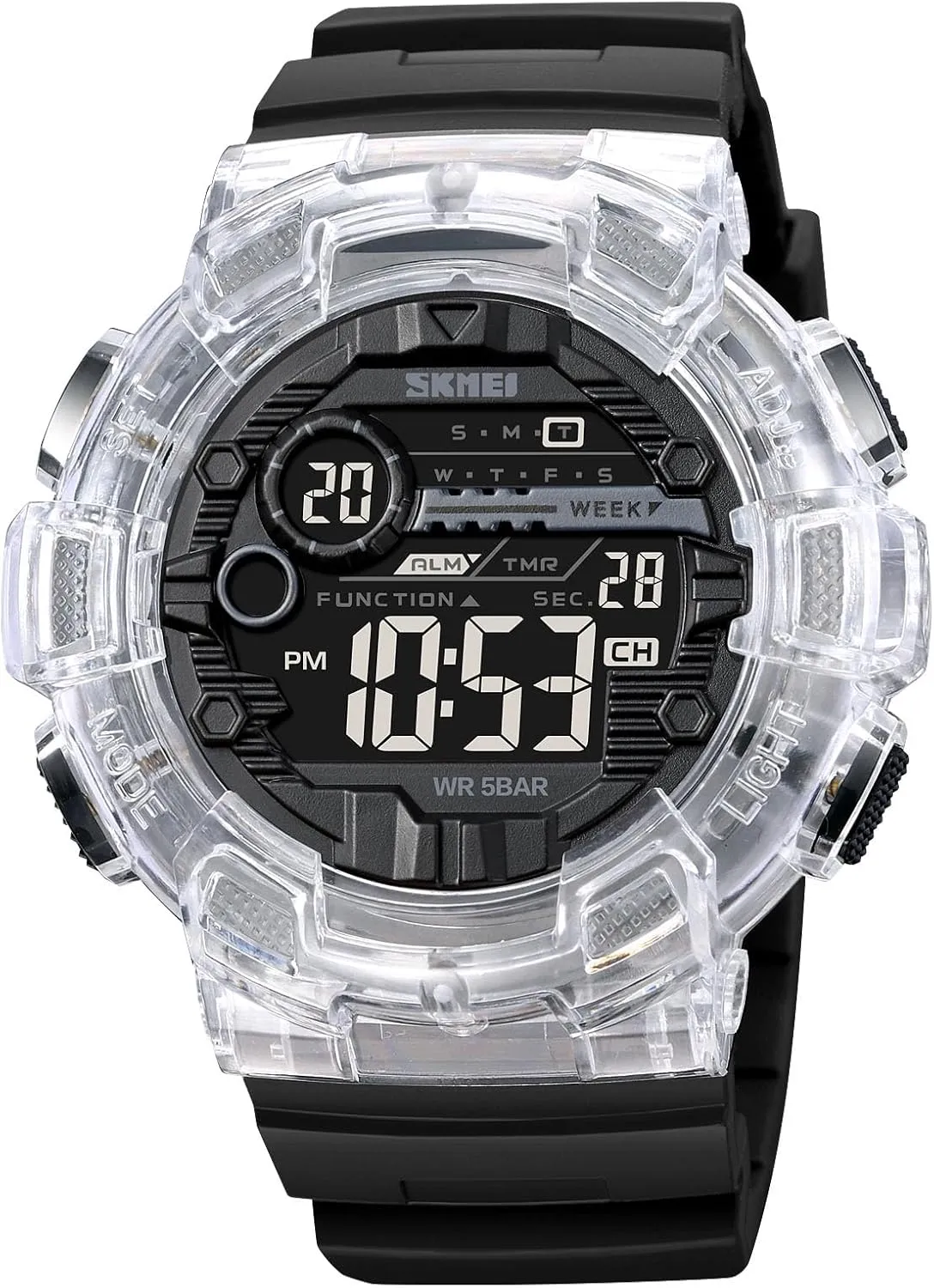 LED Back Light pilot hurl engaging primate needle ten Gosasa Fashion Multifunction Watch for Men Big Dial Outdoor Sport Men's Digital Watches Date Casual Male Wristwatch Waterproof 