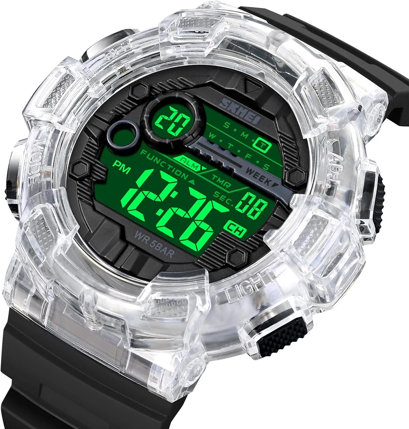 LED Back Light pilot hurl engaging primate needle ten Gosasa Fashion Multifunction Watch for Men Big Dial Outdoor Sport Men's Digital Watches Date Casual Male Wristwatch Waterproof 