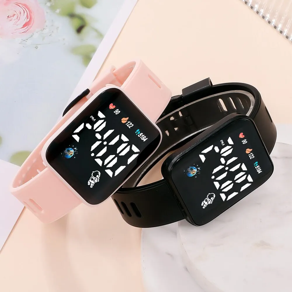 LED Digital Watch Couple Watches for Men Women Sports