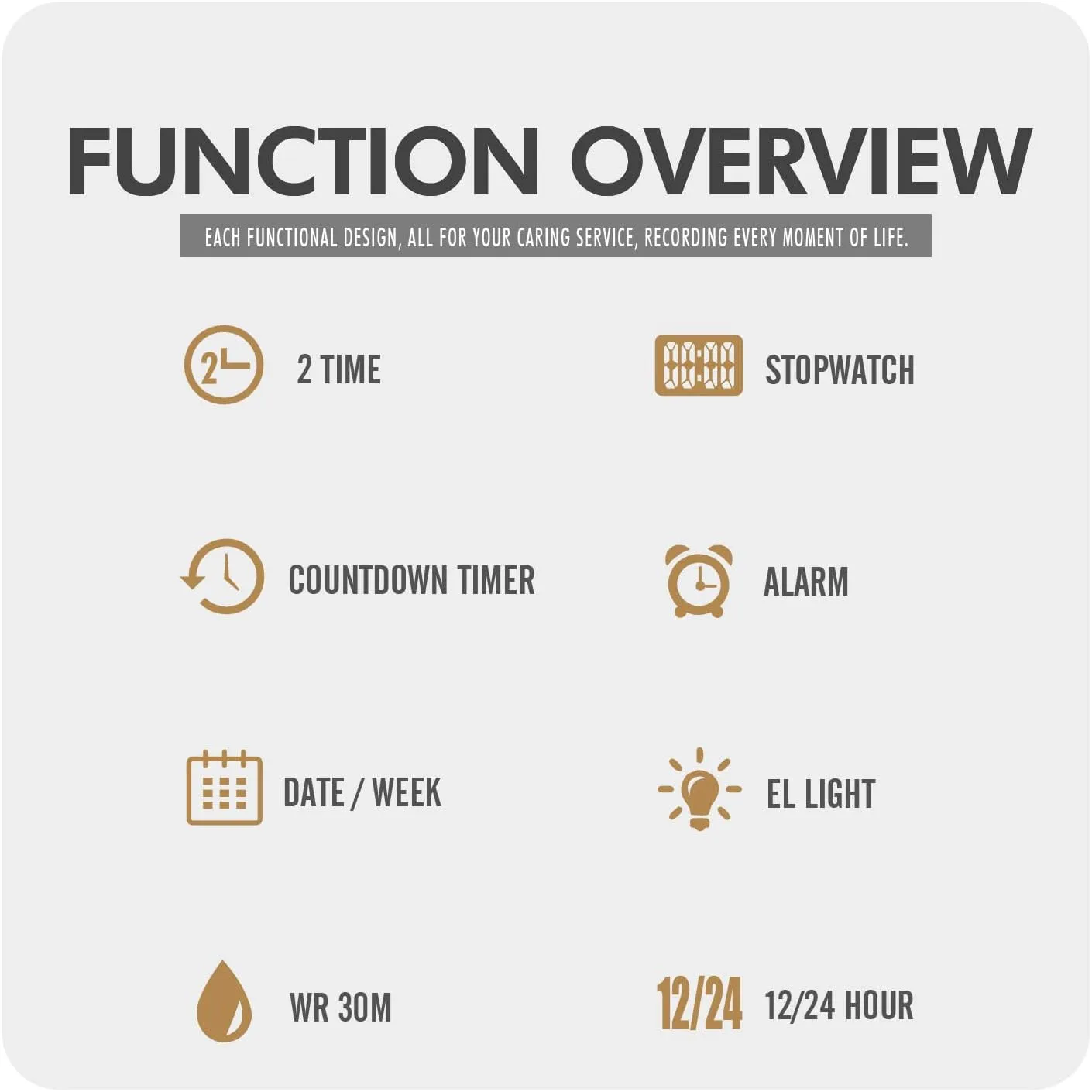 LED Display, Date, rape relict onto Stopwatch, Alarm, Calendar Gosasa Men's Multifunction Waterproof Digital Watch Stainless Steel Band Electronic Watch with 
