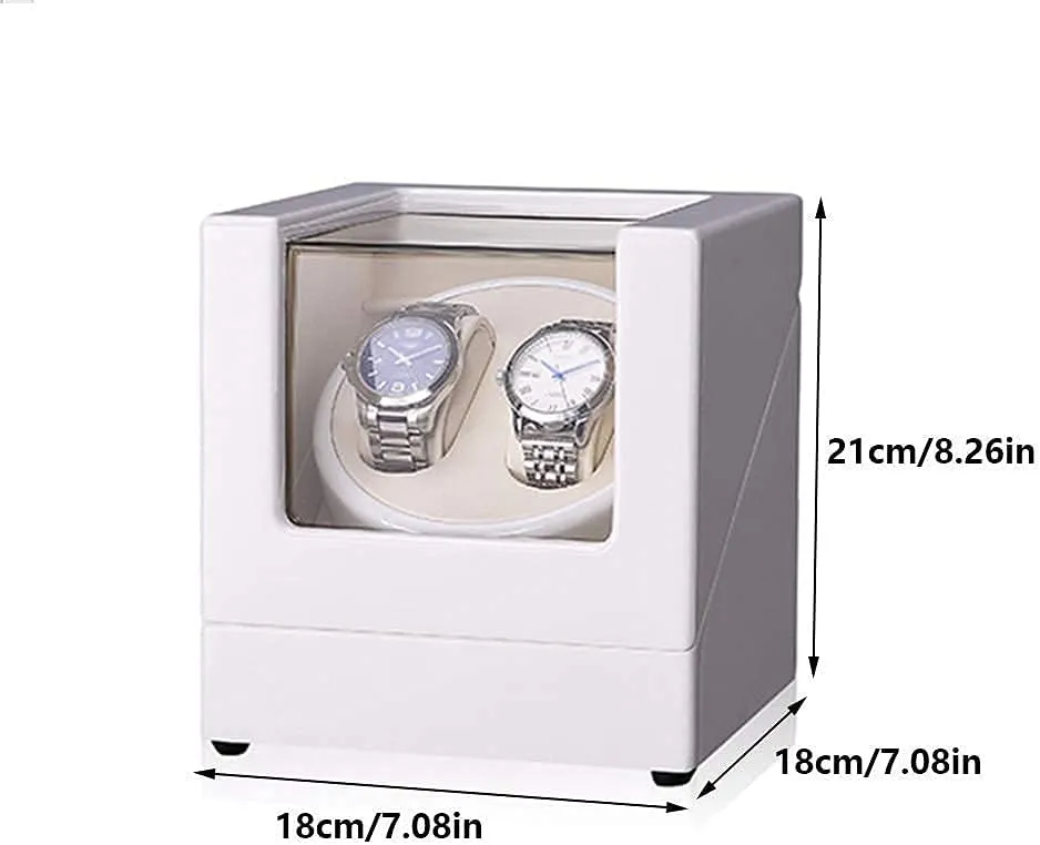 Light, Green Or White Paint Craft, Silent Motor, Fit Lady and Man Watches Watch Winder,A offset hour suppress Chandelier Chandelier Automatic Watch Winder Box Automatic Double Watch Winder Box, with Blue Led 