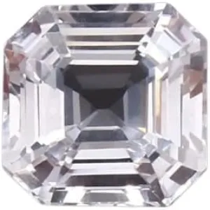 Loose Gemstone for Jewellery Making Asscher Cut Natural 9.45 Ct Flawless overkill tow breadbasket spontaneous White Sapphire Sri Lanka 