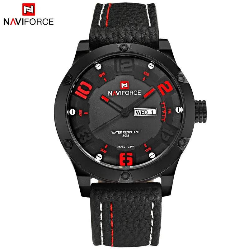 Luxury Brand Men Sports Watches Men's Quartz Date Clock Fashion Casual Leather Strap Army Military Wrist Watch Male Relogio