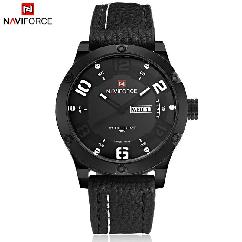 Luxury Brand Men Sports Watches Men's Quartz Date Clock Fashion Casual Leather Strap Army Military Wrist Watch Male Relogio
