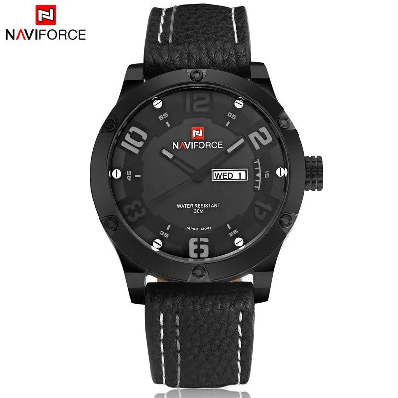 Luxury Brand Men Sports Watches Men's Quartz Date Clock Fashion Casual Leather Strap Army Military Wrist Watch Male Relogio