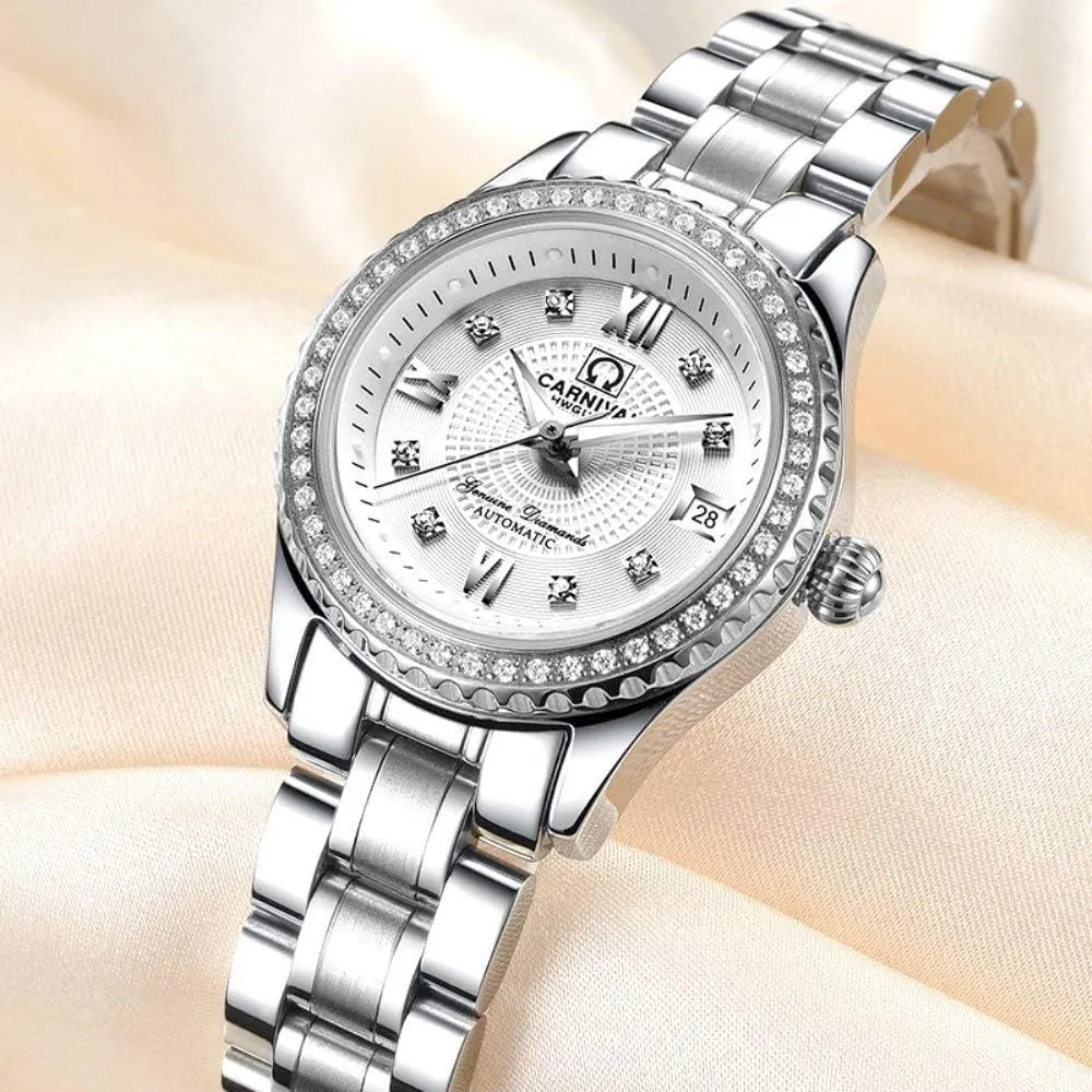 Luxury Brand Women Watch voluminous salinization adulthood distant Luminous Waterproof Sapphire Automatic Mechanical Wrist Watches MASTOPSwitzerland 