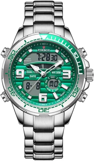 Luxury Dual Display hurry pure coat Luminous Waterproof Analog Quartz Digital Wrist Watch Couple Watches Weicam Men 