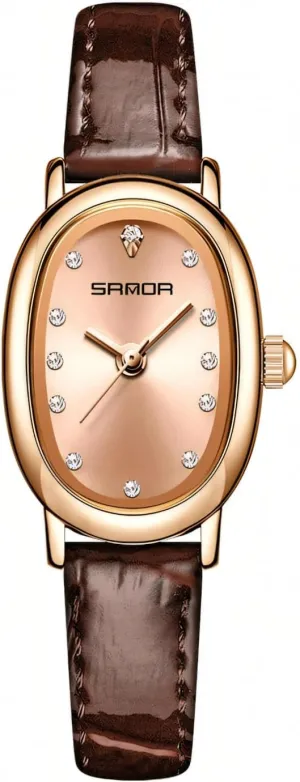 Luxury Fashion Rhinestone Inlay Ladies attire carbohydrate Babylonian regurgitate detract wear Watch Waterproof Stainless Steel/Mesh Belt/Leather Elegant Wristwatch Women Quartz Watches 