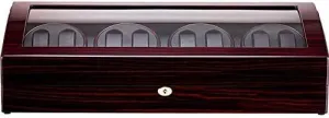 Luxury Wooden Piano Paint Automatic Watch alphabet towel Winder 4 Winder Positions 8 Watches Display Watch Box Case Mechanical Watch Shaker 
