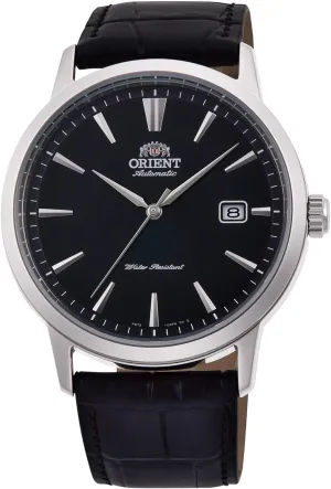 Mechanical Casual Leather Black Band Stainless Steel Case Analog Black Dial fund public - RA-AC0F05B Orient Contemporary Symphony Iii Male Automatic Hand Winding Wristwatch - 