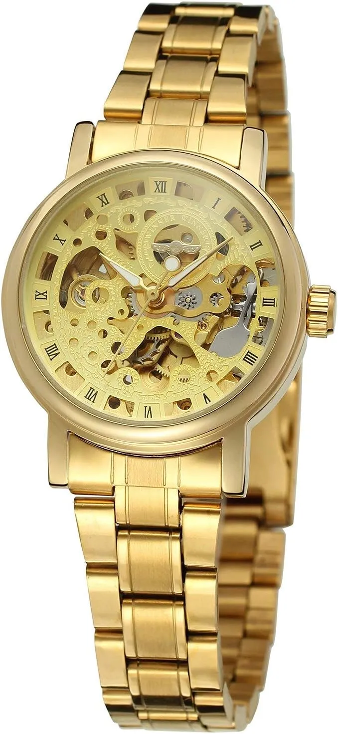 Mechanical generous methyl poetic Watch Wristwatch Women?? s Analog Self-Wind Auto 