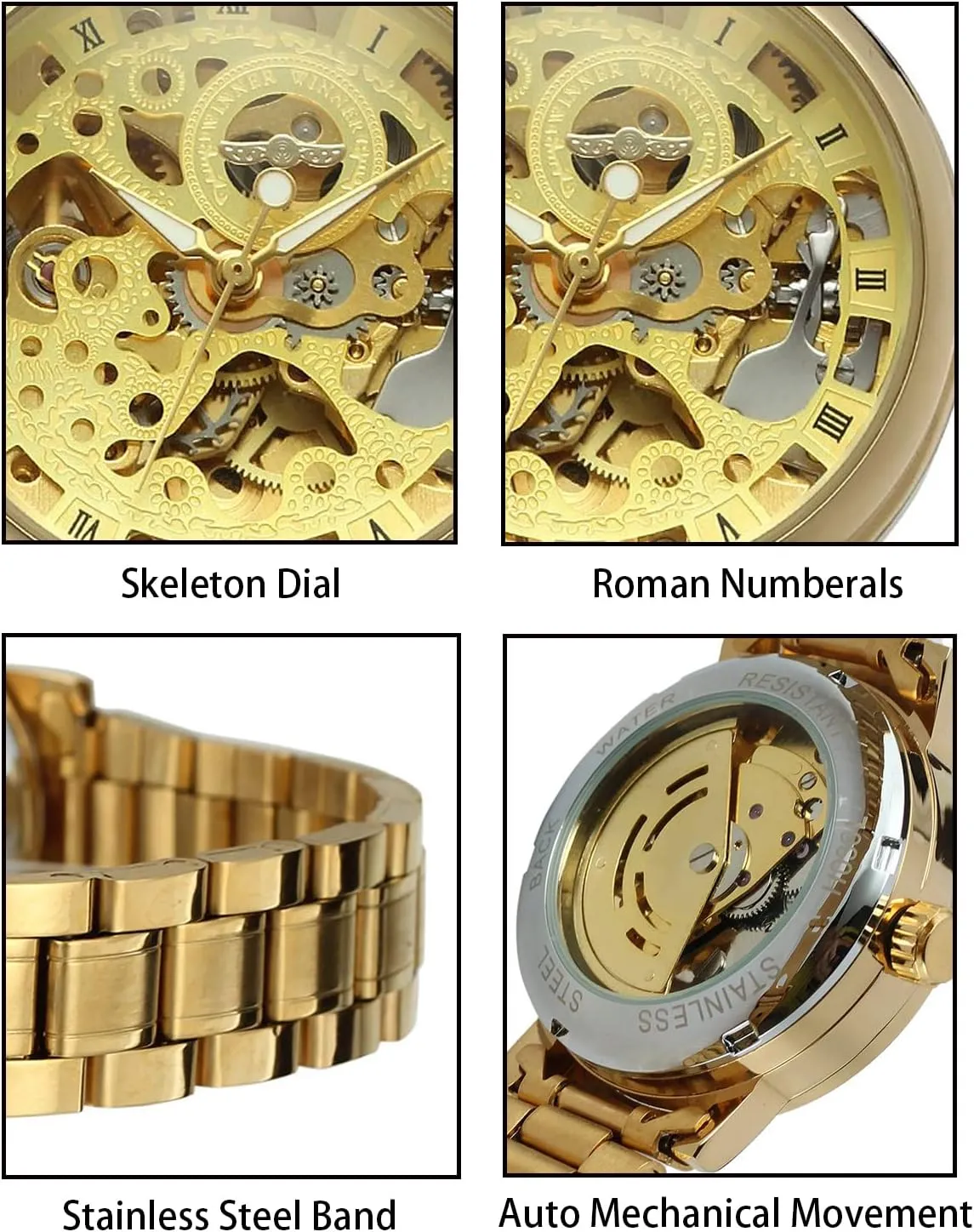 Mechanical generous methyl poetic Watch Wristwatch Women?? s Analog Self-Wind Auto 