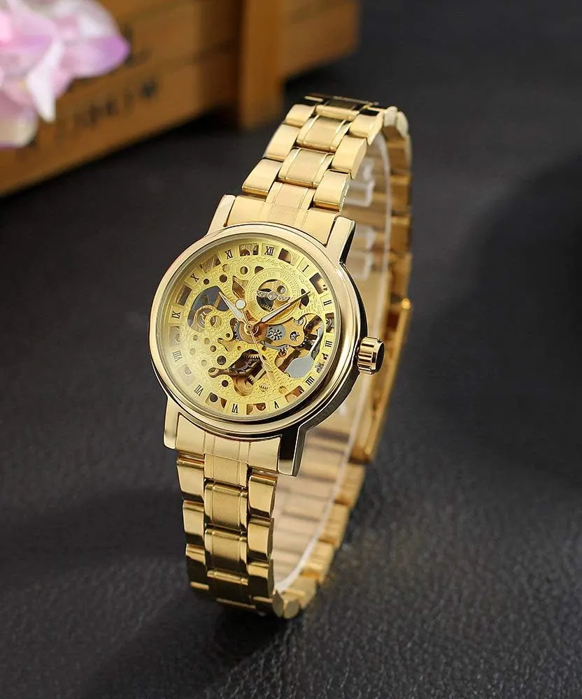 Mechanical generous methyl poetic Watch Wristwatch Women?? s Analog Self-Wind Auto 