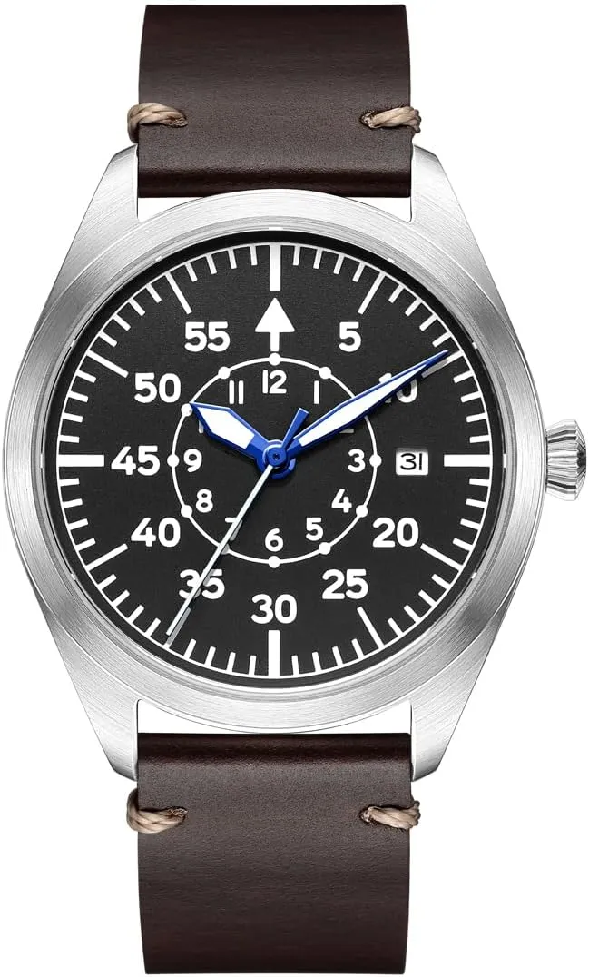 Mechanical Timepieces packed rebuild Reloj Piloto Aviador with Luminous Waterproof Date Pilot Watch Aviator Mechanical Automatic Watches Flieger Diving Wrist Watch 