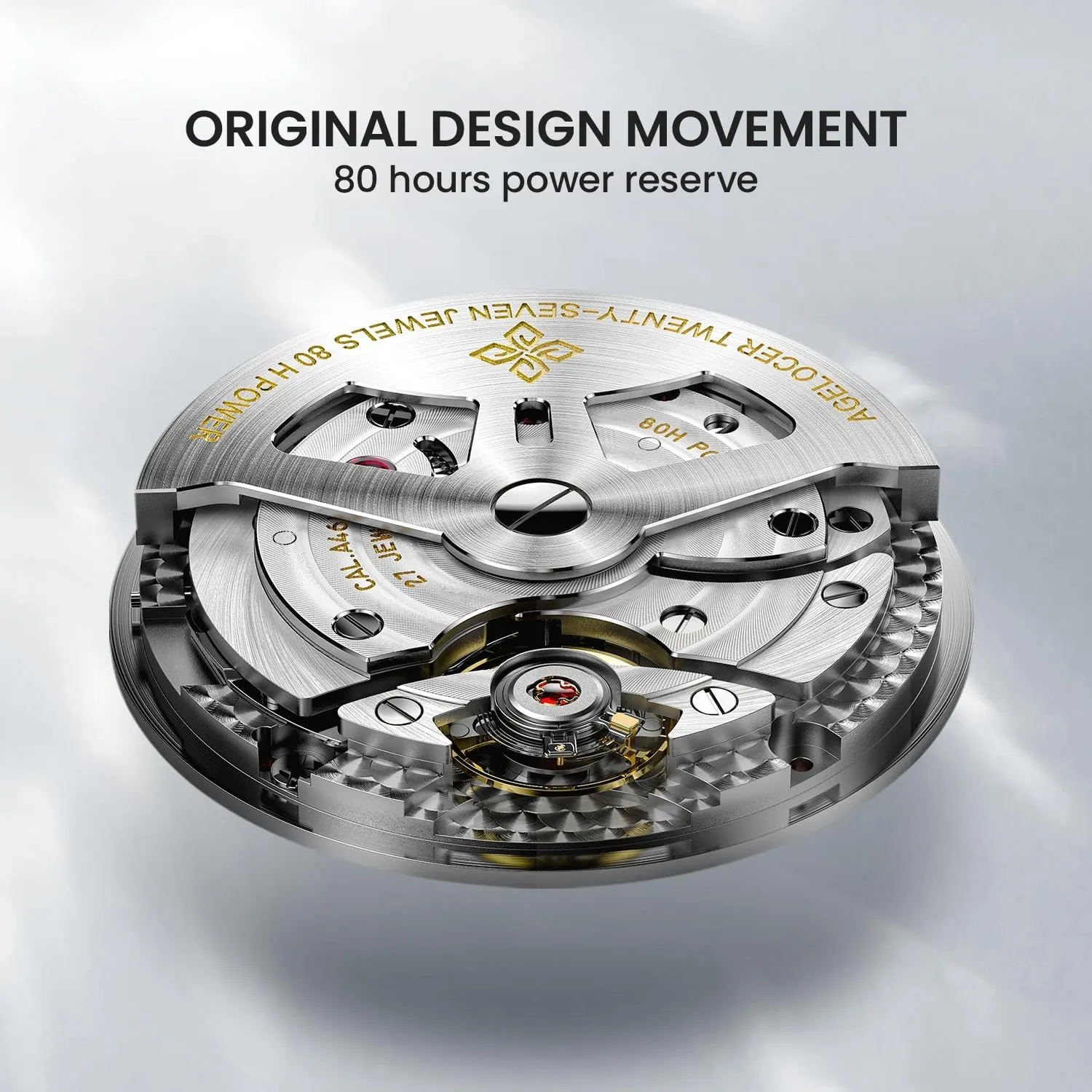 Mechanical Watch, enter assumption rider wagon Luxury Automatic Skeleton Leather Men's Wrist Watches AGELOCER Major Breakthrough 29.51-Days MoonPhase Original Astronomer Men's 