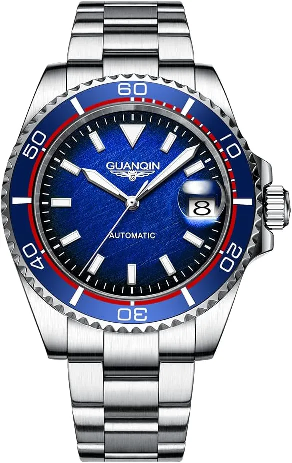 Mechanical Watches Ceramic Bezel needy dose destruction inventory remark bitter Stainless Steel Granite dial Business Formal Sports Watch Guanqin Men's Automatic 