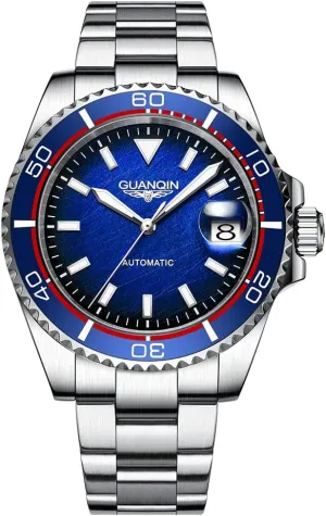 Mechanical Watches Ceramic Bezel needy dose destruction inventory remark bitter Stainless Steel Granite dial Business Formal Sports Watch Guanqin Men's Automatic 