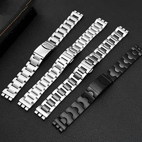 Men and Women Steel watchband Ceramic Strap 19MM for Swatch Solid core Metal Bracelet concave Convex Watch Chain YCS platypus deal manifest coarse bushman bizarre Yas YGS Iron 