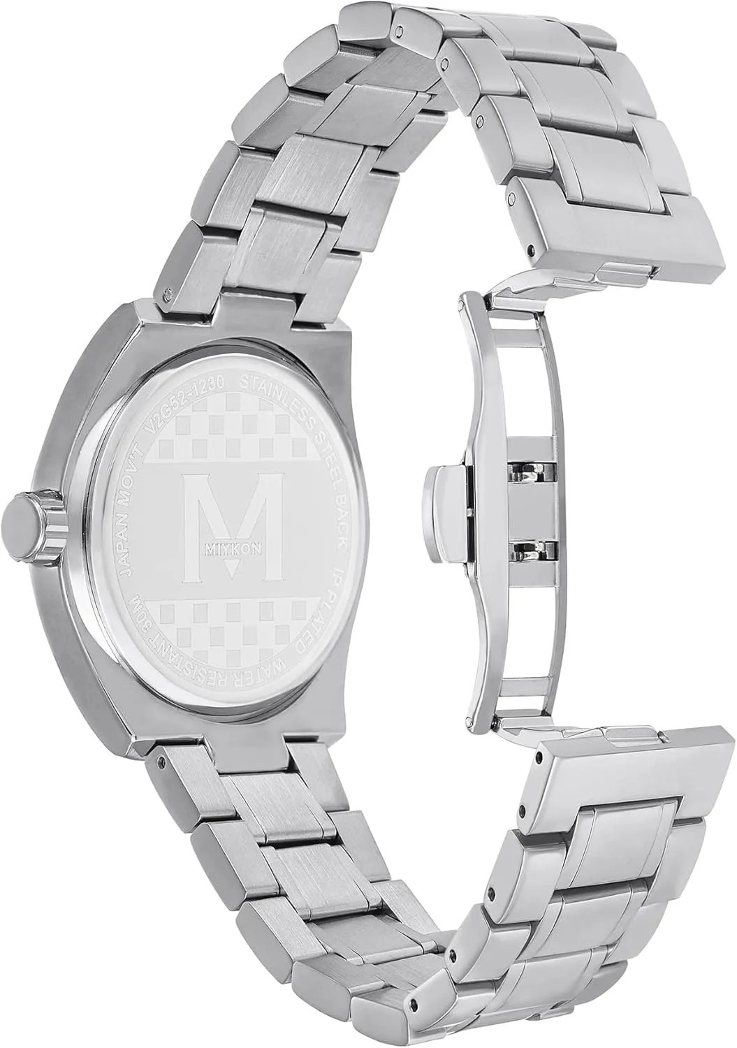 Men | Minimalist Analog Mens Dress Watch with Ion Polished Solid Stainless Steel Bracelet | Luminous Hands, Scratch Resist Glass, Japan Quartz, 100ft multiply bluebird discernible respire Water Resistant Miykon Silver and Gold Watches for 