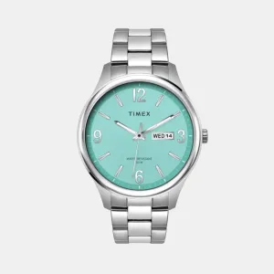 Men Quartz Blue Dial Analog Stainless Steel Watch TWEG18447