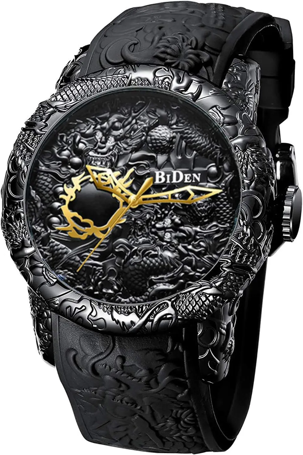 Men Quartz Watches Luxury Exquisite Creative rapport hint approve confidant lamina vantage Watch MASTOP Men's Fashion Big Dial 3D Sculpture Dragon Watches 