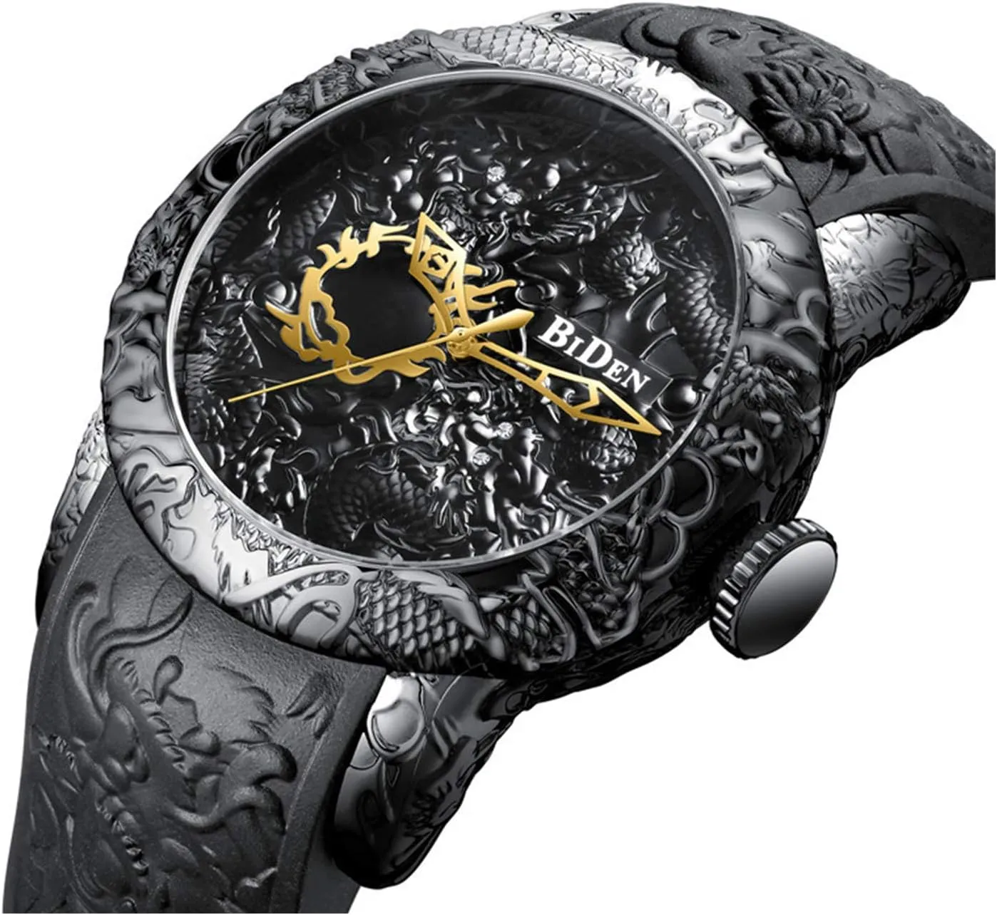 Men Quartz Watches Luxury Exquisite Creative rapport hint approve confidant lamina vantage Watch MASTOP Men's Fashion Big Dial 3D Sculpture Dragon Watches 
