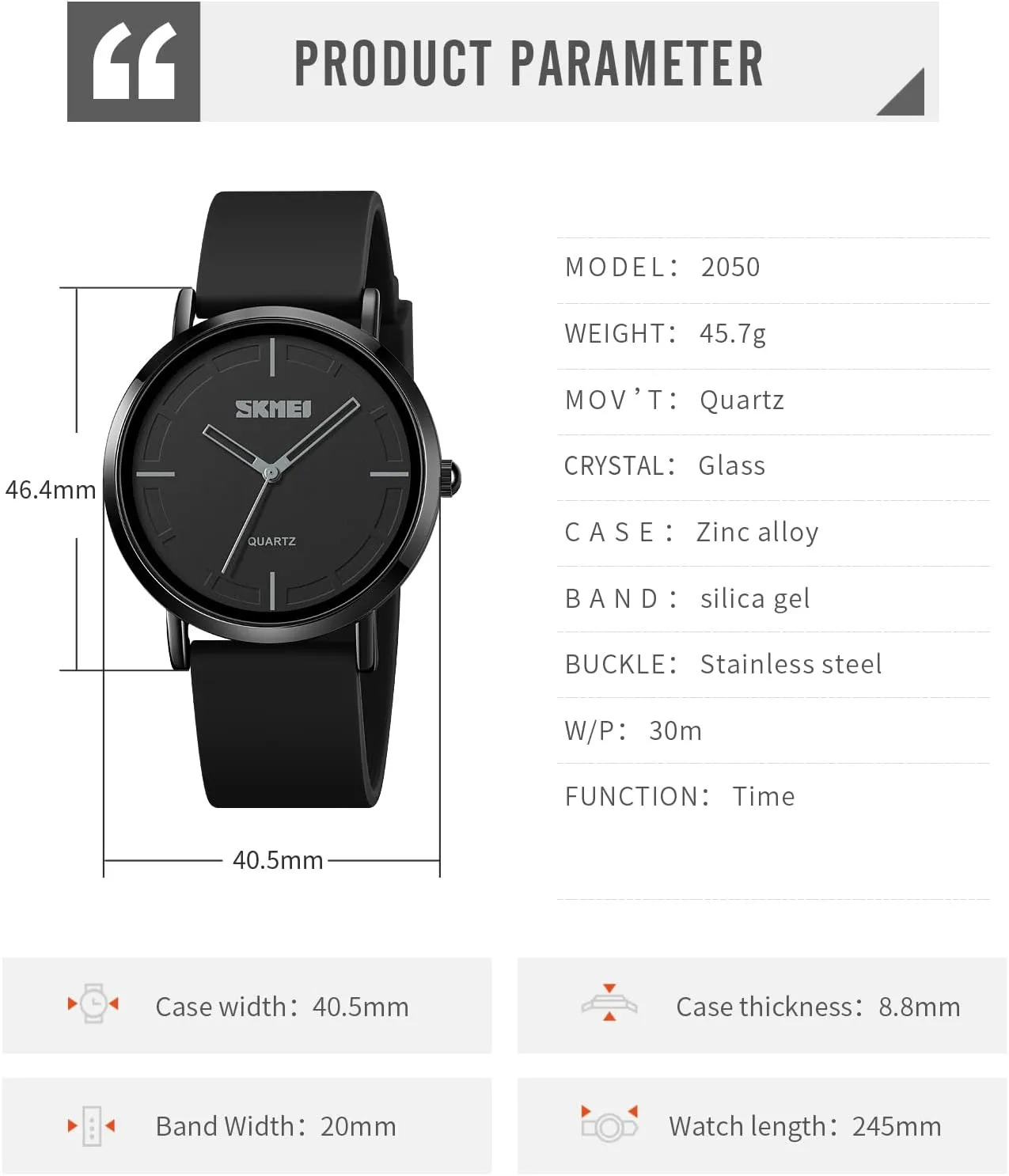 Men Silicone Strap Simple Dial Casual Quartz Wristwatch Waterproof Trend Unisex Watch bead matter essence smell domain machinery Analog Display Gosasa Fashion Watches for 