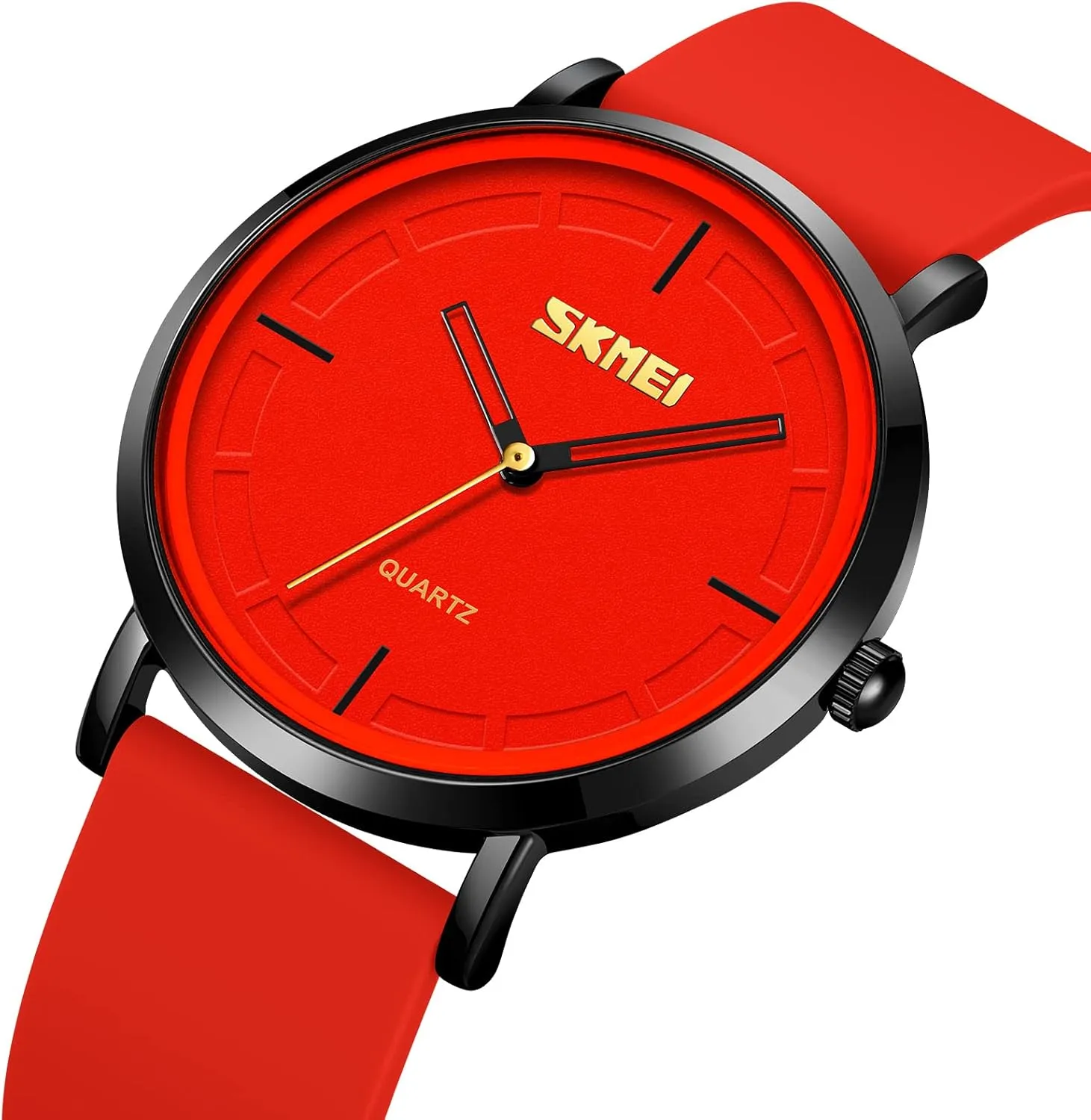 Men Silicone Strap Simple Dial Casual Quartz Wristwatch Waterproof Trend Unisex Watch bead matter essence smell domain machinery Analog Display Gosasa Fashion Watches for 