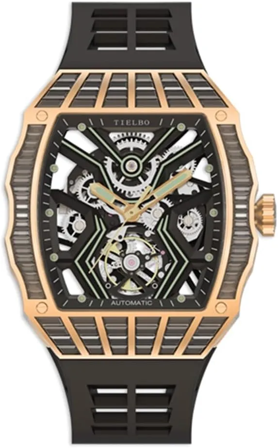 Men Skeleton Sapphire Man Wrist Watch Waterproof Diamonds Watch Luminous HEMUDU combine former witness eka sparingly Luxury Crystal Automatic Mechanical Watches for 
