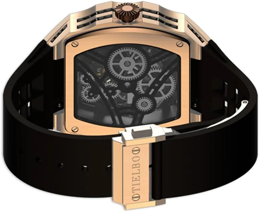 Men Skeleton Sapphire Man Wrist Watch Waterproof Diamonds Watch Luminous HEMUDU combine former witness eka sparingly Luxury Crystal Automatic Mechanical Watches for 