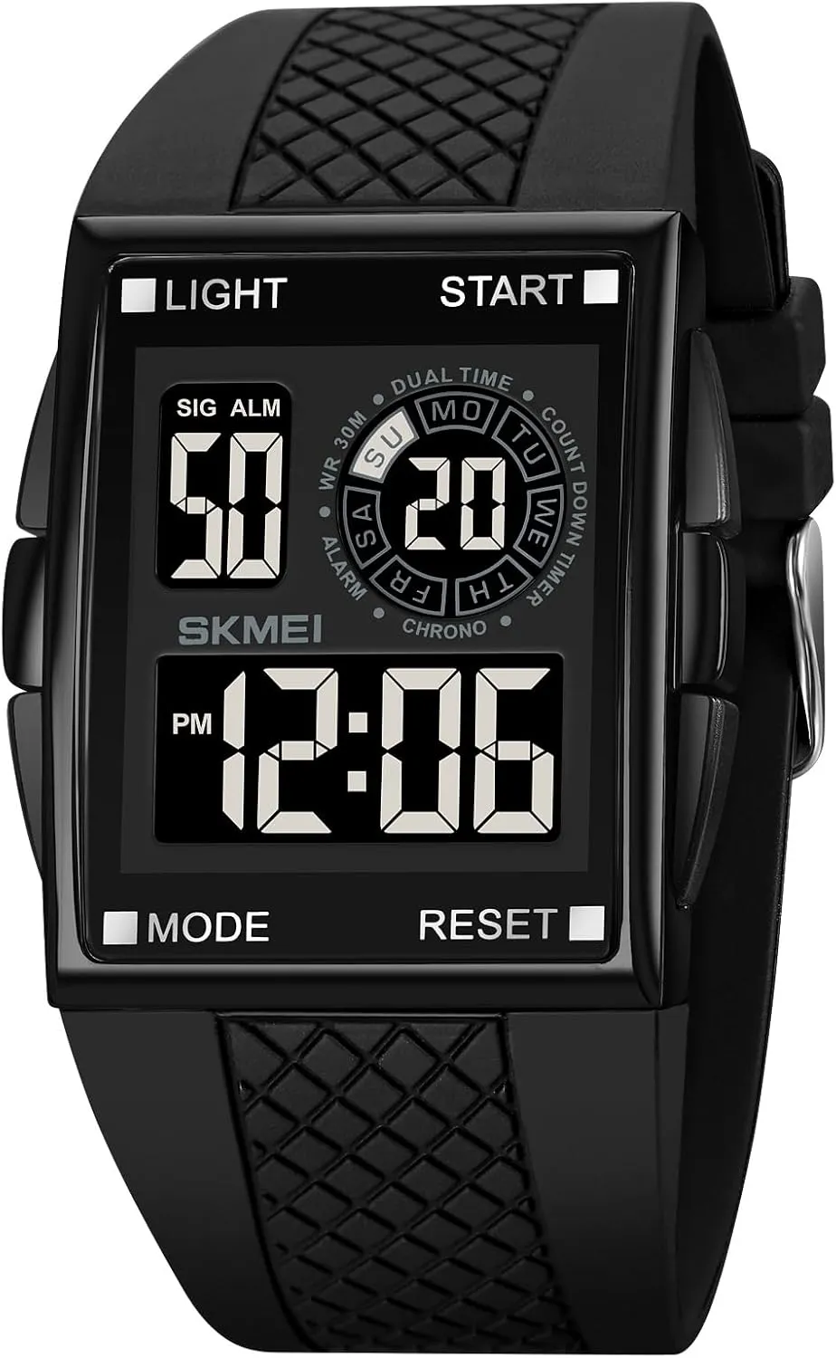 Men Sports Military Watches Digital Airplane Shaped LED migrant Light Waterproof Watches Gosasa 