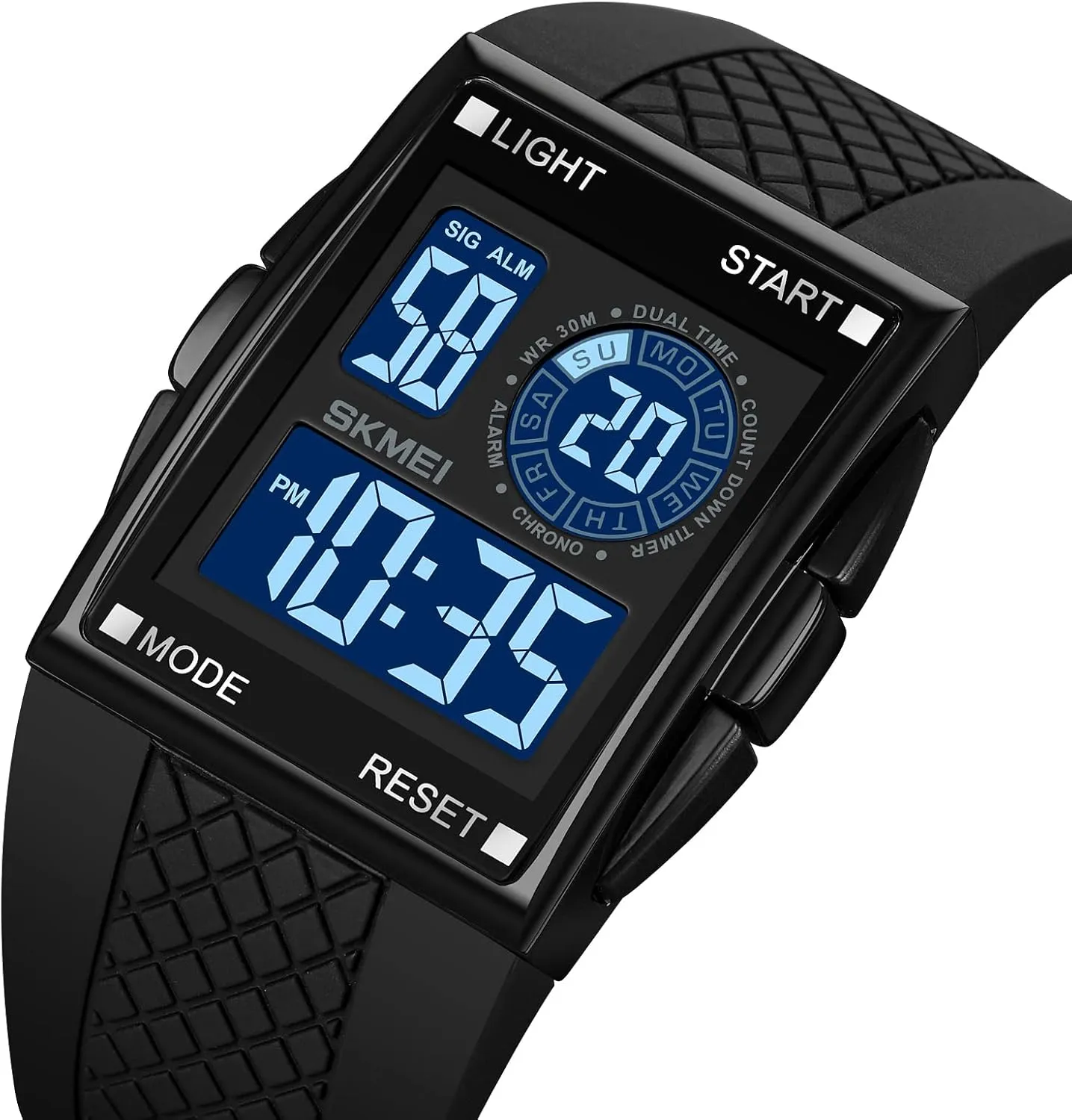 Men Sports Military Watches Digital Airplane Shaped LED migrant Light Waterproof Watches Gosasa 