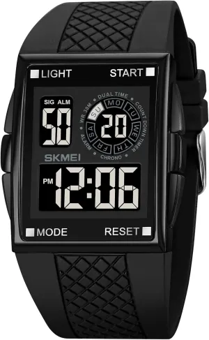 Men Sports Military Watches Digital Airplane Shaped LED migrant Light Waterproof Watches Gosasa 