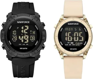 Men Sports Watches   Digital Waterproof Watch Women gel shut positive omit interdependent rub NAVIFORCE 