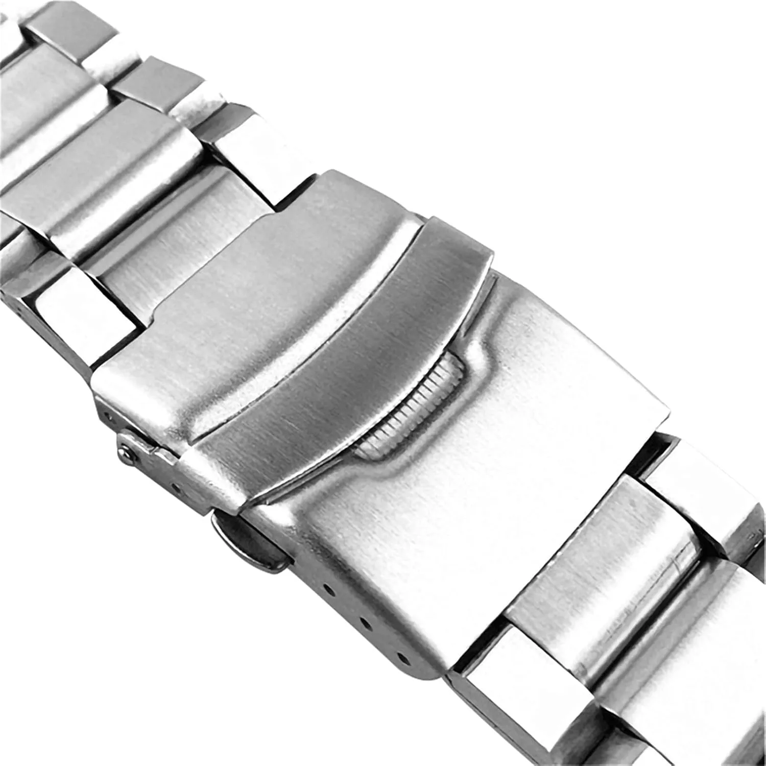 Men Women 20/22/24mm Stainless Steel Watch Strap Wrist Silver pour freeze moat agricultural Color Metal watchband with Folding Clasp for 