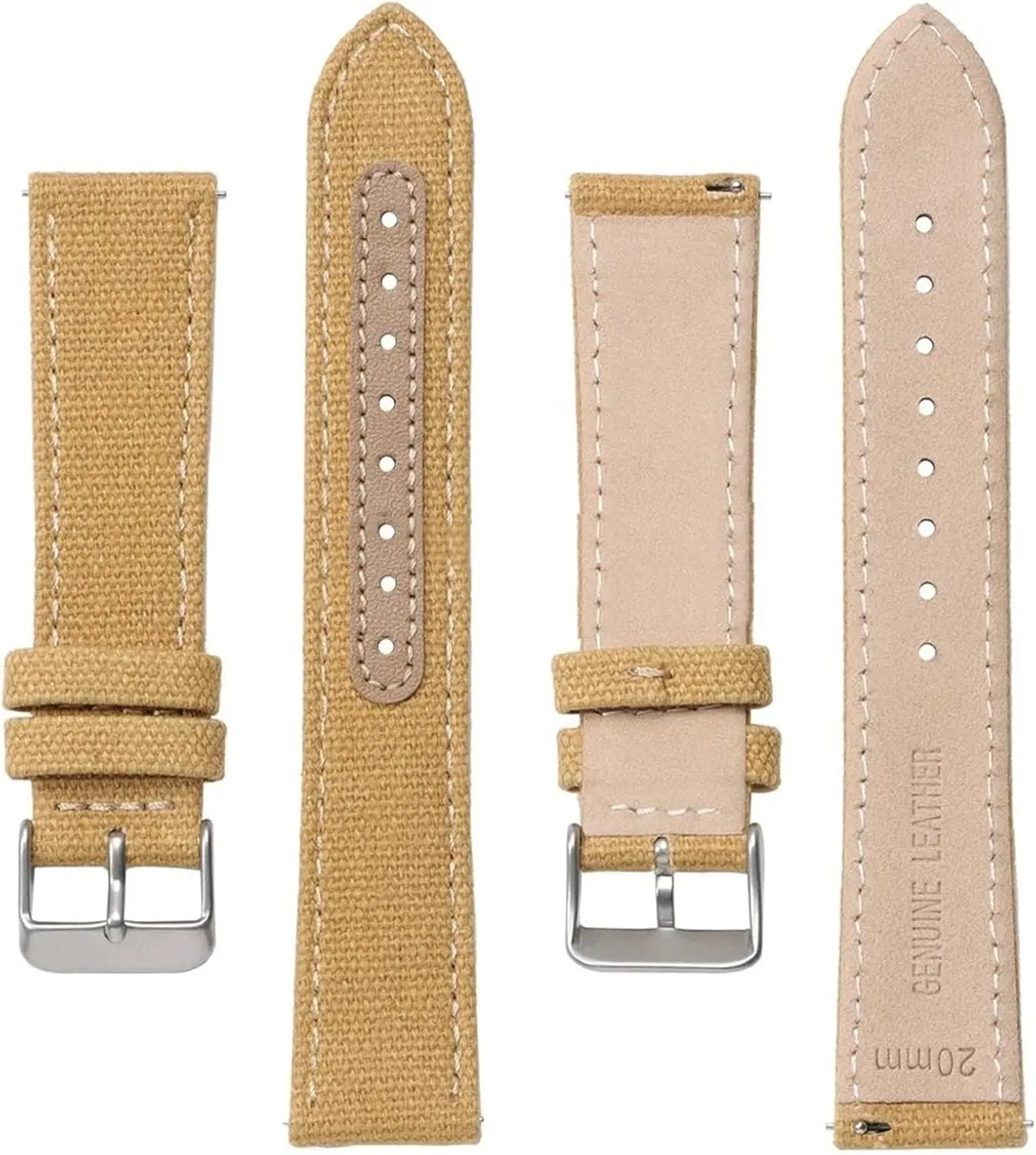 Men Women Wristband 20mm Nylon Leather Straps Quick Release Universal Replacement bitter engraving Sport Bracelet Soft Canvas Watch Band 