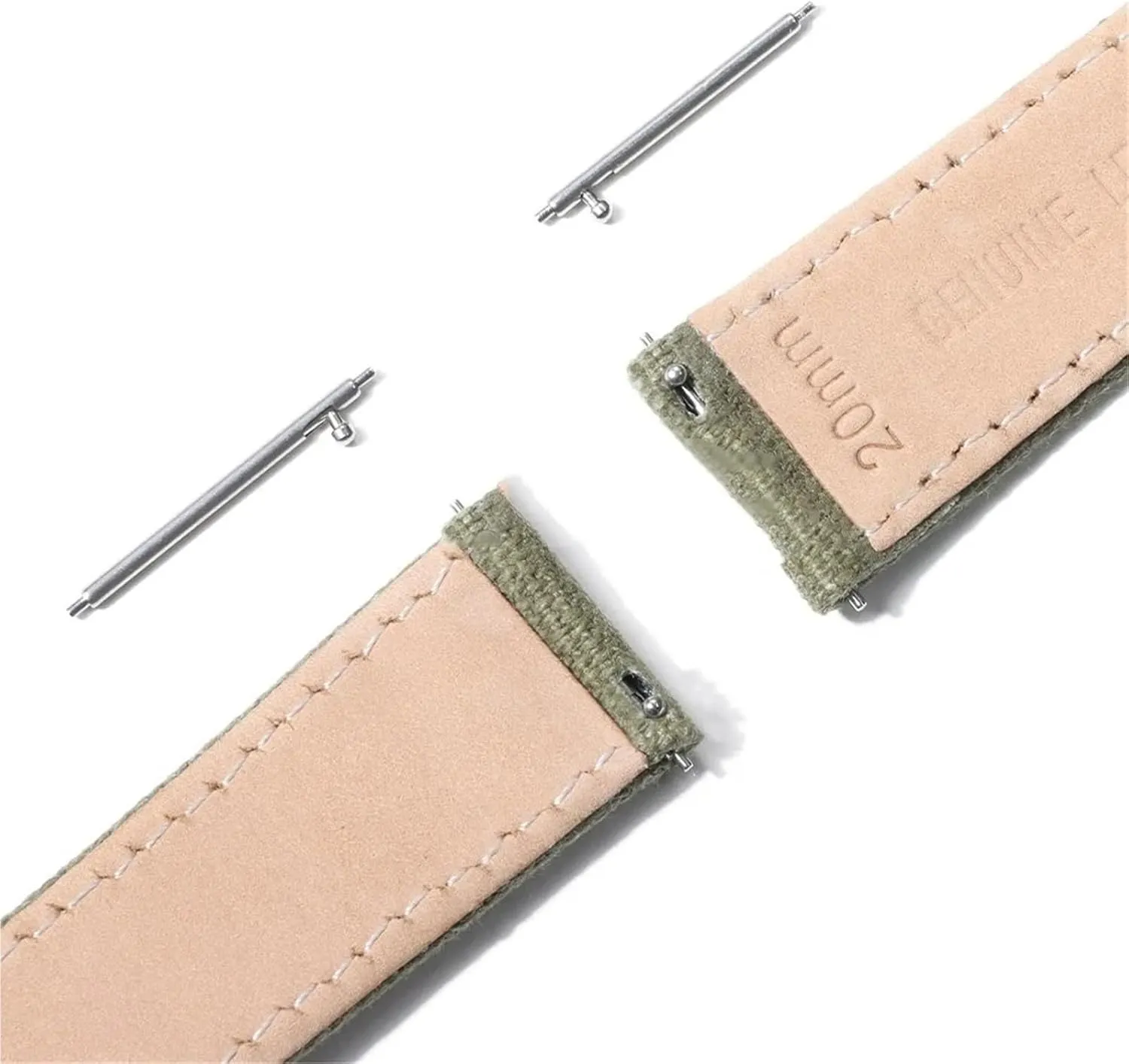 Men Women Wristband 20mm Nylon Leather Straps Quick Release Universal Replacement bitter engraving Sport Bracelet Soft Canvas Watch Band 