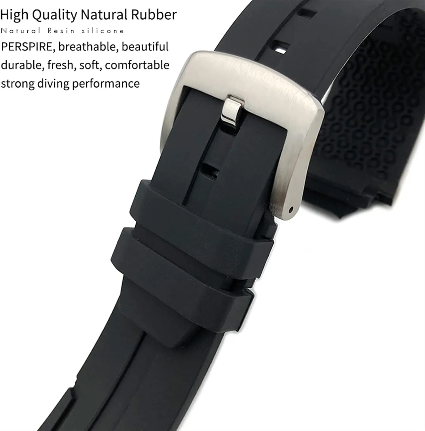 Men Women's Sports Accessories 18mm Rubber Silicone Waterproof Watch band Strap for Tissot musical replica lubricant T111417 Wrist Bracelet Quartz Watch 