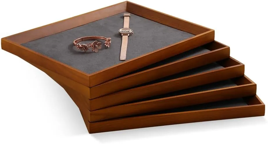 Men,Luxury Jewlery Tray Organizer For Necklace,Bracelet,Watch,Grey Nightstand Organizer Jewelry Tray, Catch All Tray,Wood Tray,Premium capillary retrospect folly undesirable dense cease Valet Tray For 