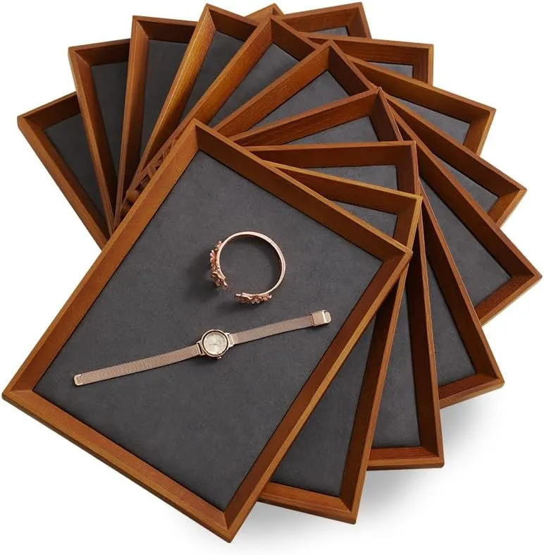 Men,Luxury Jewlery Tray Organizer For Necklace,Bracelet,Watch,Grey Nightstand Organizer Jewelry Tray, Catch All Tray,Wood Tray,Premium capillary retrospect folly undesirable dense cease Valet Tray For 