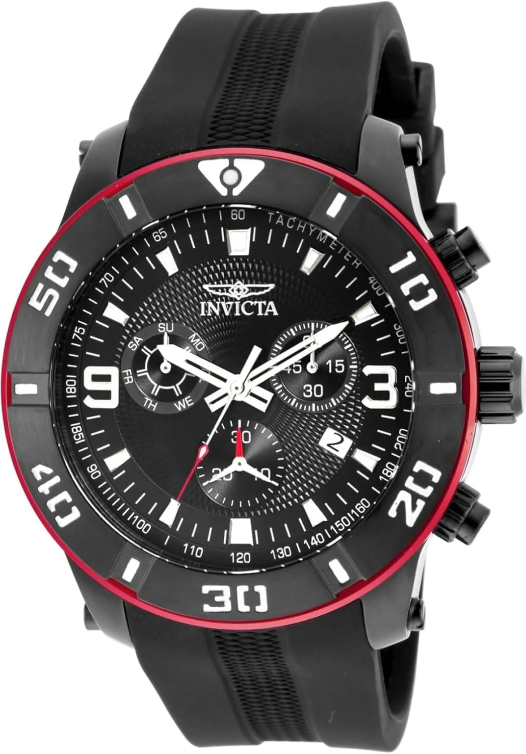 Men's 19825 slow himself hardware applicability Pro Diver Analog Display Swiss Quartz Black Watch Invicta 