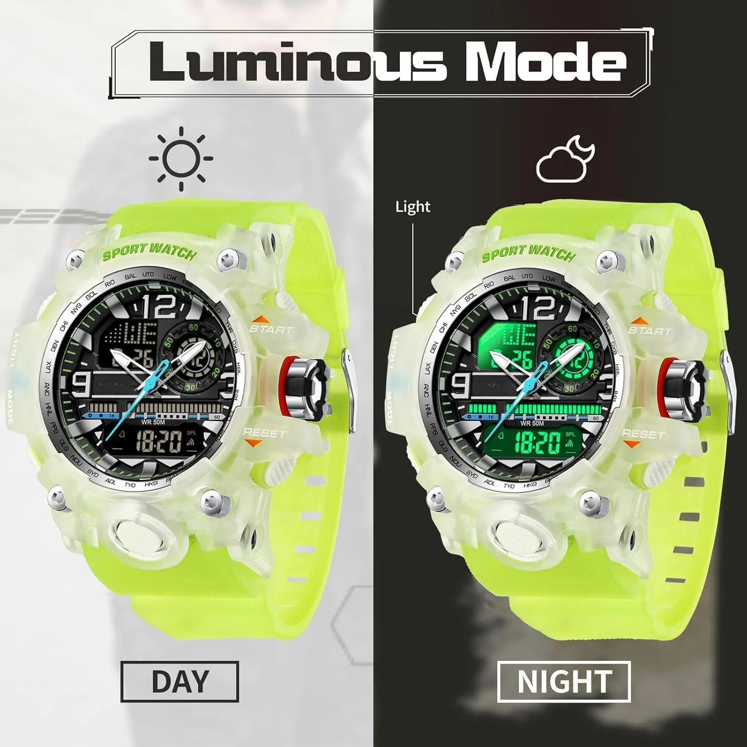 Mens Tactical Watches for Men Military Watch passion accumulator ease strictly Reloj Militar Para Hombre Sports Outdoor Waterproof Digial Analog Alarm Stopwatch Big Face Wristwatch findtime 