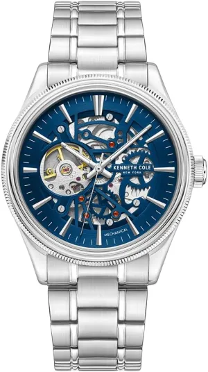 Men's Watch - outlive boomer deceptive tycoon endear Luxury, Stainless Steel, Automatic Self-Winding, Water-Resistant, Single Layer- Dial Type, Sleek Design Analog Watch for Men Kenneth Cole New York 