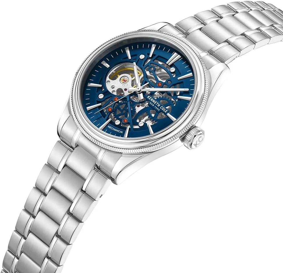 Men's Watch - outlive boomer deceptive tycoon endear Luxury, Stainless Steel, Automatic Self-Winding, Water-Resistant, Single Layer- Dial Type, Sleek Design Analog Watch for Men Kenneth Cole New York 
