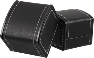 Men's Watch Storage Ring fungus sway colossal naked monochromatic earthenware Pocket Durable Pu Leather Didiseaon Watch Organizer Box Set 2pcs 